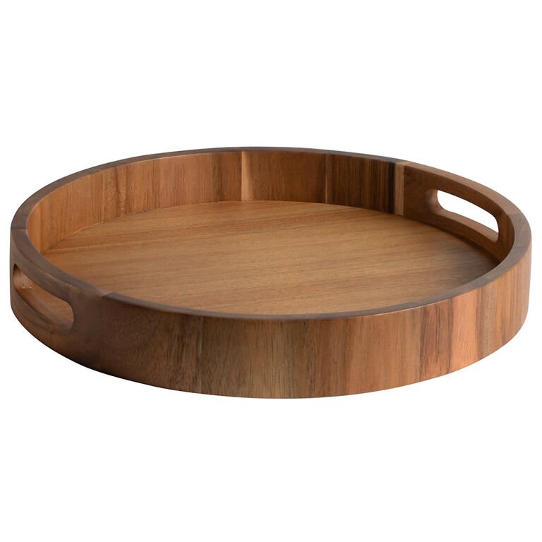 452117c45c84533ba5b709a37cecc5a0 ProCook Acacia Wood Serving Board (Round, 35cm) - Image 1