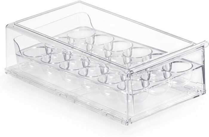Gzsekken Egg Holder for Fridge, Egg Storage Container - Image 2