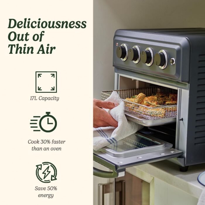 Cuisinart Air Fryer Mini Oven, 7 in 1: Air Fry, Roast, Bake, Grill, Toasties, Toast & Keep Warm - Image 5