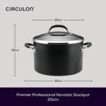 Circulon Professional Small Stock Pot with Lid 20 cm - Image 3