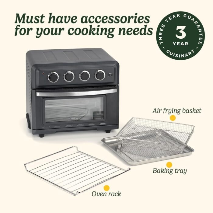 Cuisinart Air Fryer Mini Oven, 7 in 1: Air Fry, Roast, Bake, Grill, Toasties, Toast & Keep Warm - Image 3