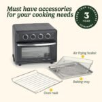 Cuisinart Air Fryer Mini Oven, 7 in 1: Air Fry, Roast, Bake, Grill, Toasties, Toast & Keep Warm - Image 4