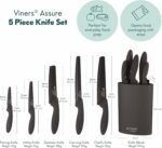 Viners Assure 5 -Piece Knife Block Set - Image 4