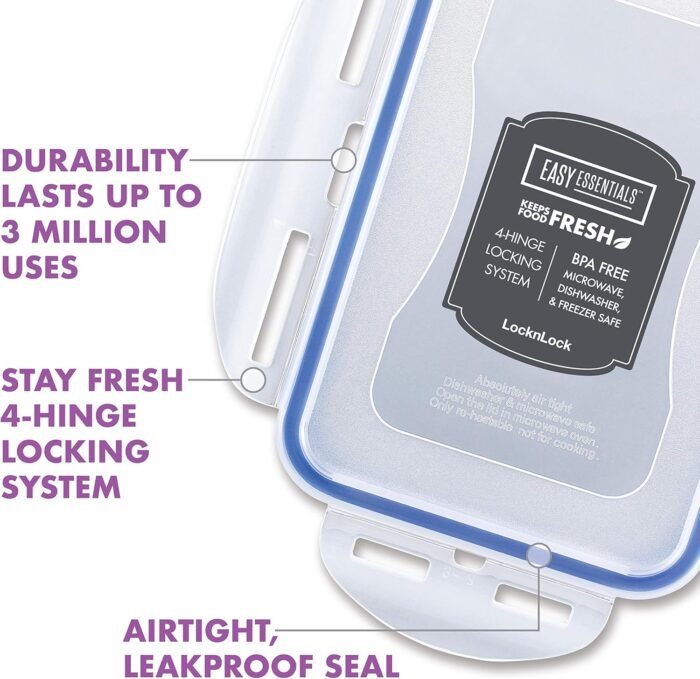 Lock & Lock Food Container Set (4‑piece) - Image 3