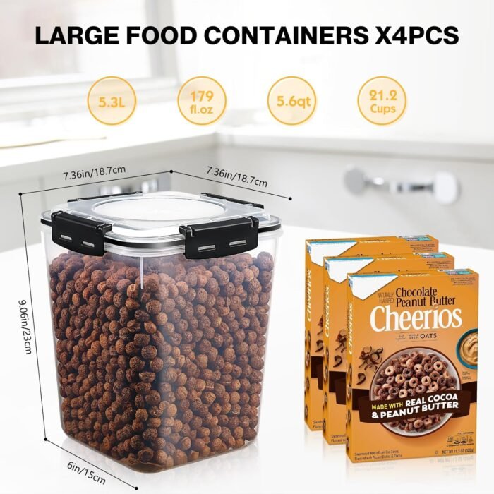 YASHE Large Food Storage Containers with Lids - Image 5