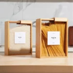 Glass Food Storage with Bamboo Lids (Set of 4)