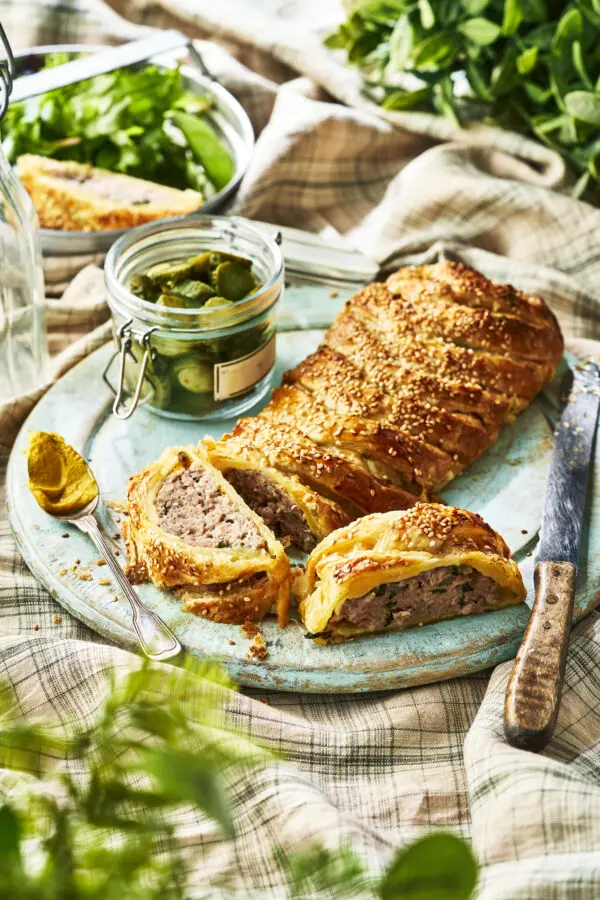 Picnic-Sausage-Plait-with-Strong-English-Mustard-Portrait-no-jar-600x900.jpg Tracklements Strong English Mustard ( 140g) - Image 2