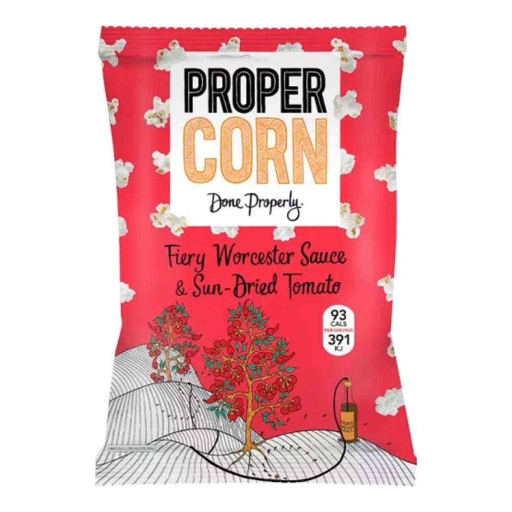 Untitled design - 2025-07-18T020958.274 Propercorn Fiery Worcester Sauce Popcorn (90 g) - Image 1